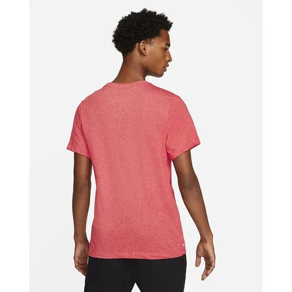 Nike Dri-Fit T-Shirt Men's Training Running Sport Athletic Red Swoosh CZ9724-672 - Picture 3 of 7